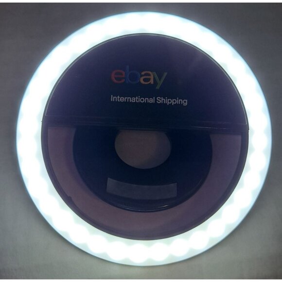 eBay Clip-On LED Selfie Ring Light Adjustable Brightness Rechargeable Swag Promo - Picture 3 of 4